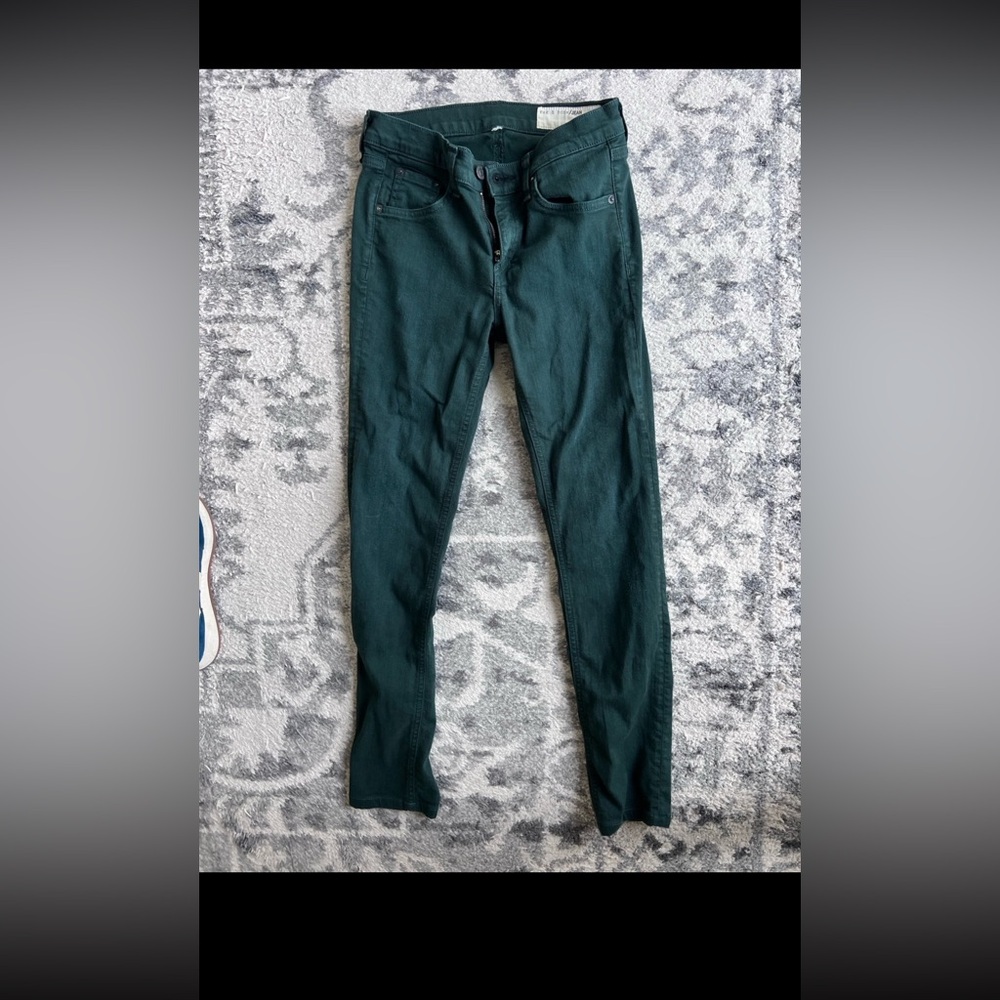 Rag & Bone dark Green Skinny Jeans